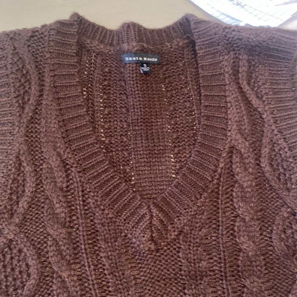 Brown cardigan